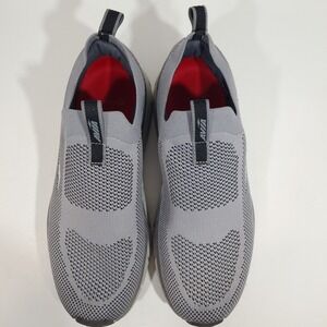 AVIA Men Gray Slip On Knit Athletic Shoe Sneakers Sz 9.5 Comfort Lightweight Gym
